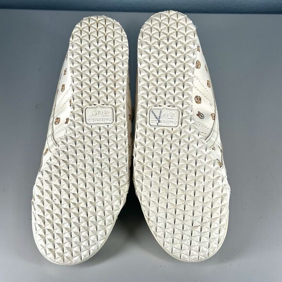 Onitsuka Tiger Shoes Kids Size 2 Mexico 66 Cream Tiger Print Fashion Sneakers - Picture 10 of 16